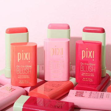Pixie The Glow Blush Dupe on Tinted For Cheeks Make Up Moisture Stick Long Wearing Make Up Blush - Cool Shade Blusher
